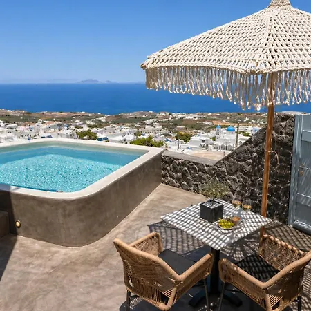 Panthea Santorini - Private Pool アパート Vourvoúlos